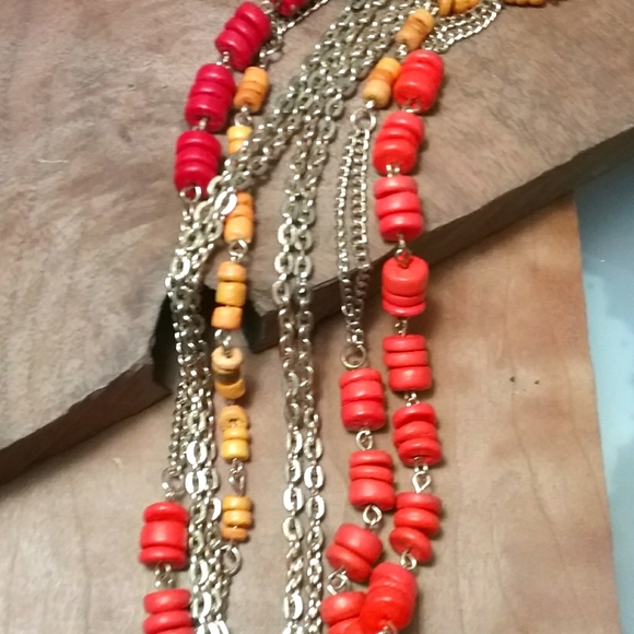 Beautiful vintage 1970s beaded chain - Picture 2 of 3